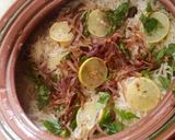 A picture of step 2 of White beef Biryani.