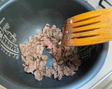 A picture of step 4 of Japanese Beef Rice (牛おこわ).