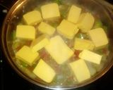A picture of step 3 of chicken spaghetti.
