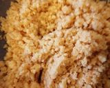 A picture of step 3 of Moong dal Halwa.