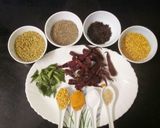 A picture of step 1 of Rasam powder.
