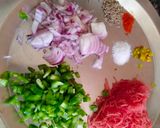 A picture of step 1 of Rice and suji vegetable Savoury pancakes.