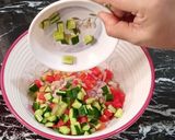 A picture of step 3 of Chana Salsa.