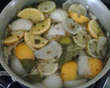 A picture of step 1 of Cuban brine.