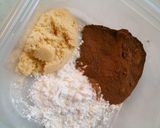 A picture of step 1 of Speedy Chocolate Cake in the Microwave with Pancake Mix.