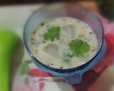A picture of step 3 of Bottle gourds' condiment of yogurt.