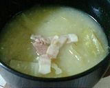 A picture of step 6 of Spring Cabbage and Bacon Miso Soup.