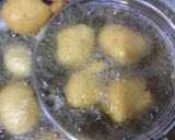 A picture of step 3 of Dahi Bhallas.