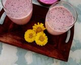 A picture of step 4 of Rose Flavour Thandai.