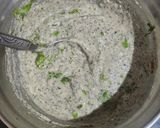 A picture of step 2 of Urad dal vadai.