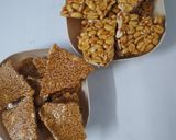 A picture of step 11 of Til and Singh Chikki.