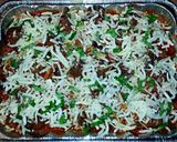 A picture of step 8 of Mike's Baked Spaghetti & Meatballs.