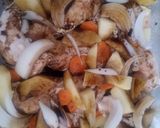 Foto del paso 1 de la receta: Pollo con papas en soya