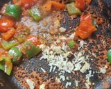 A picture of step 3 of Achari paneer.