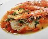 A picture of step 4 of Easy Acqua Pazza with Cod and Shrimp Heads.