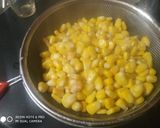 A picture of step 2 of Corn chaat.