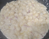 Foto del paso 6 de la receta: Gnocchi con salsa de queso gorgonzola, pera, bacon y nueces