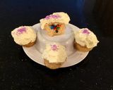 A picture of step 11 of Surprise Vanilla Cupcakes with White Chcolate Cream Frosting.