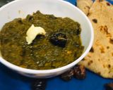 A picture of step 3 of Sarson ka saag.