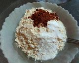 A picture of step 3 of Red Velvet Pound Cake.