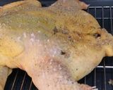 A picture of step 16 of Roast boneless chicken with chestnut, cranberry, apple, brown rice and rum stuffing.