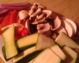 A picture of step 2 of Veggie Wraps.