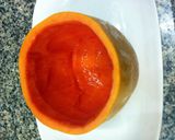 A picture of step 1 of Hawaiian Papaya.