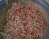 A picture of step 2 of Lebanese stuffed squash/zucchini.