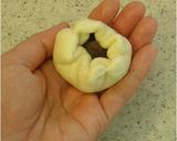 A picture of step 6 of Easy Panda Bread made with Pancake Mix!.