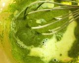 A picture of step 5 of Homemade Matcha Green Tea Ice Cream.
