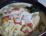 A picture of step 4 of Spinach and Salmon Cream Pasta.