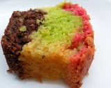 A picture of step 5 of Almond Rainbow Cake.
