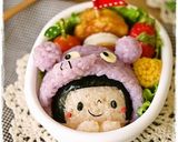 A picture of step 4 of Elephant Bento Charaben.