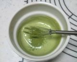 A picture of step 9 of Matcha Cheesecake.