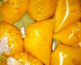 A picture of step 4 of Moimoi with meat balls and cabbage sauce.