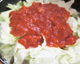 A picture of step 6 of Meltingly Soft Cabbage and Meatballs Stewed in Tomatoes.