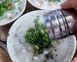 Hình bước làm 4 của món Cháo tôm, nấm
