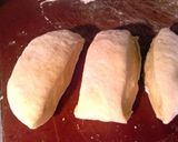 A picture of step 3 of Sunshine 's homemade pasta noodles.