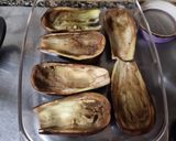 Foto del paso 2 de la receta Berenjenas rellenas de setas y sobrasada