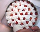 A picture of step 17 of Le Fraisier Style White Chocolate Cake.