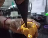 A picture of step 5 of Instant Choco Lava Modak.