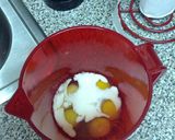 A picture of step 1 of Sausage Egg And Cheddar Cheese Roll Up's.