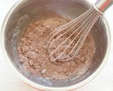 A picture of step 4 of Chocolate Financiers.
