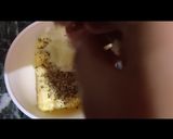 A picture of step 4 of Garlic bread dominos style juls kaur kitchen.