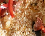 A picture of step 6 of Vickys Chorizo & Chicken Risotto, GF DF EF SF NF.