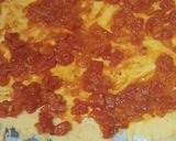 Foto del paso 5 de la receta: 🍕 Pizza de pimientos y champiñones con base de garbanzos