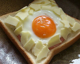 A picture of step 7 of Croque Madame with Microwave White Sauce.