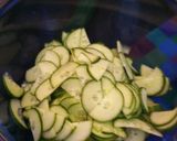 A picture of step 1 of Wakame and cucumber salad.