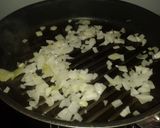 A picture of step 1 of Kale and chorizo soup.