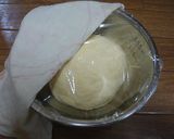 A picture of step 4 of Simple Fluffy Mini Bread Loaves Using a Pound Cake Pan.